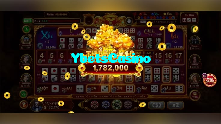 available types of YbetsCasino bet including pre-match live express and system bets